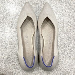 Rothy’s Pointed Toe Flat in Ecru (W8)